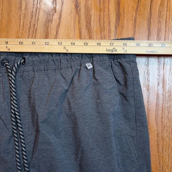 Hurley Tech‎ Twill Joggers Pants Mens XXL (38X31) Grey Stretch Drawstring - Picture 7 of 11